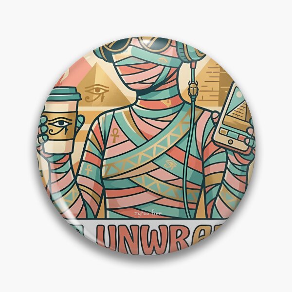 Item preview, Modern Mummy - Just Unwrapped Retro Egyptian Pop Art designed and sold by FableWeaver.