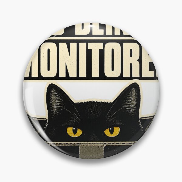 Item preview, black cat surveillance designed and sold by alexrow.