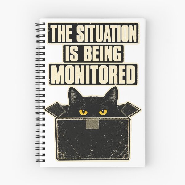 Item preview, black cat surveillance designed and sold by alexrow.