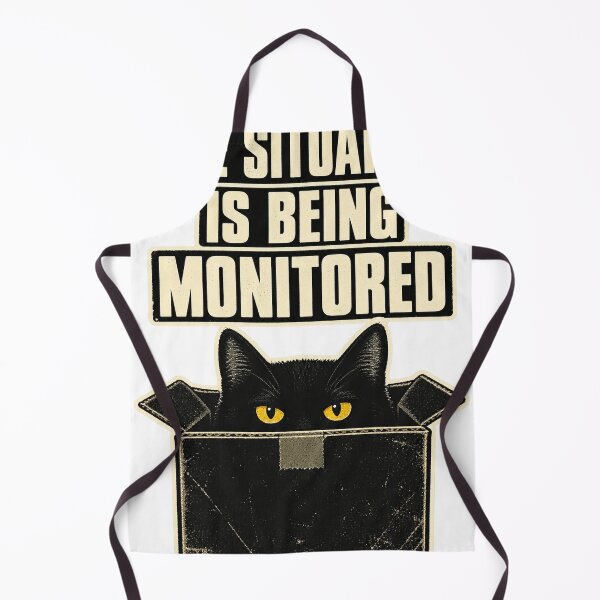 Item preview, black cat surveillance designed and sold by alexrow.
