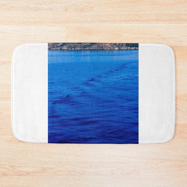Item preview, Blue Sea Waves and Coastal Island Panorama With Clear Sky and Rocky Shoreline designed and sold by Nmallia.