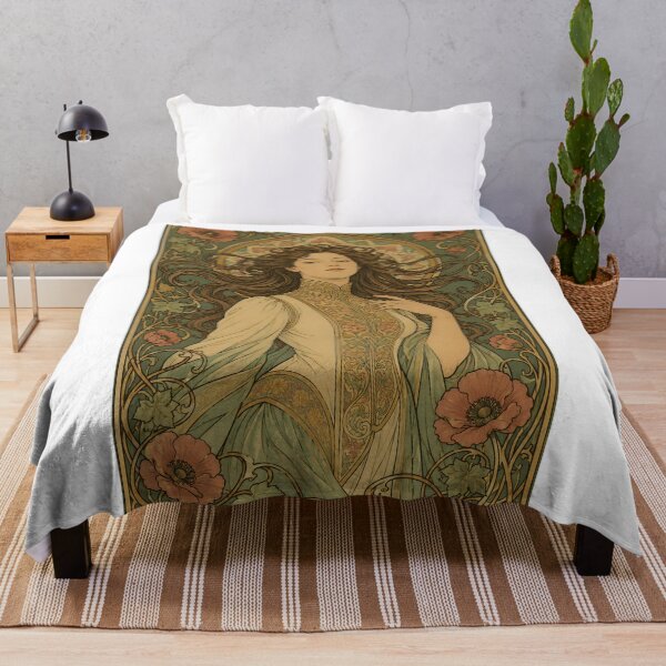 Item preview, Belle Epoque Woman Poppy Panel designed and sold by kuradoshanon.