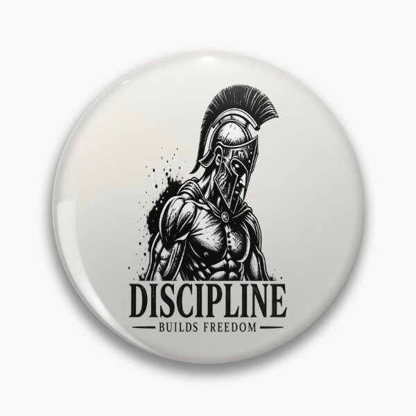 Item preview, Discipline Builds Freedom Spartan Warrior Motivation designed and sold by FABIOLA1970.