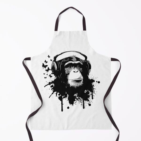 Item preview, Gorilla Wearing Audio Headphones Splash designed and sold by FJMA.