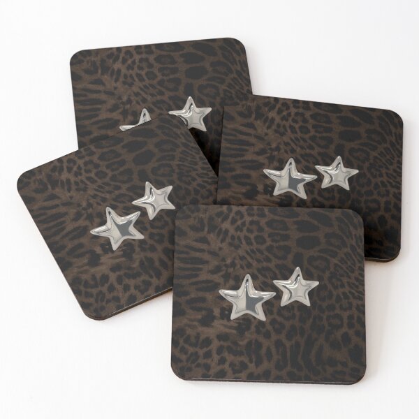Item preview, Chrome Stars Leopard: Y2K It Girl Cheetah Aesthetic designed and sold by BrontesWhimsyStore.