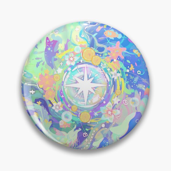 Item preview, Maris Elysium: Ethereal Pastel Ocean Celestial Compass designed and sold by v.altameri.