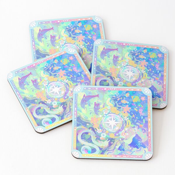 Item preview, Maris Elysium: Ethereal Pastel Ocean Celestial Compass designed and sold by v.altameri.