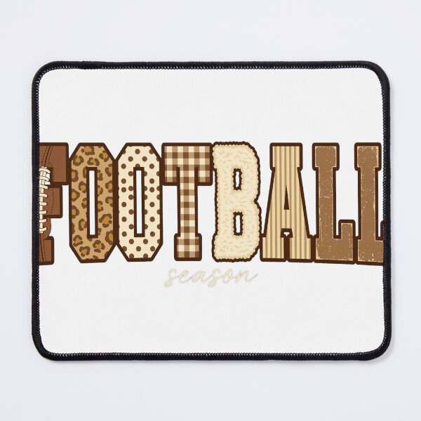 Item preview, Football Season Brown Leopard Football Gingham Game Day Mama Fall designed and sold by Yellowriversss.
