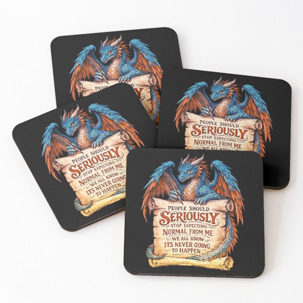 Item preview, Dragon Stop Expecting Normal From Me Funny Sarcastic Quote designed and sold by elkotbey.