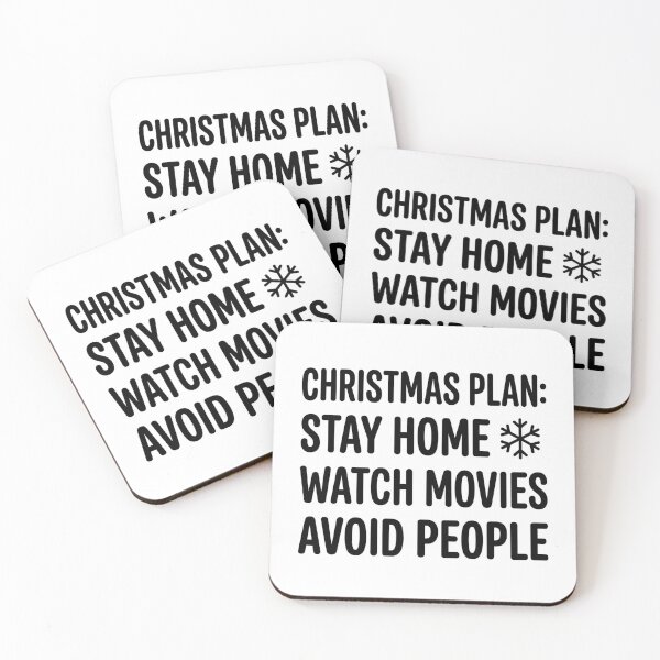 Item preview, Funny Christmas Plan Stay Home Watch Movies Avoid People Introvert Holiday designed and sold by raedattia.