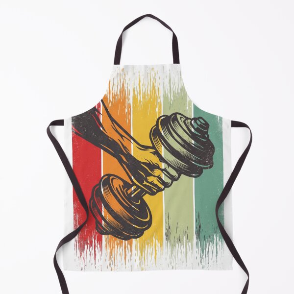 Item preview, Vintage Retro Sunset Dumbbell - Classic Weightlifting & Fitness Art designed and sold by Shopeon Designs.