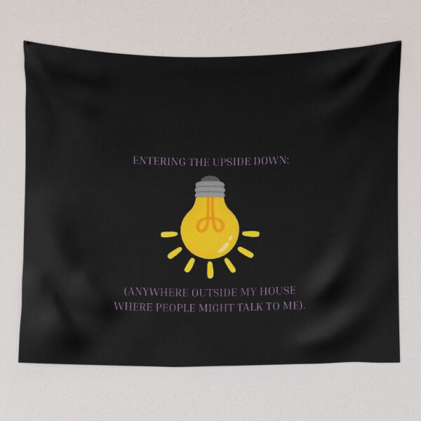 Item preview, Entering The Upside Down Anywhere Outside Funny Parody designed and sold by Mircea786.