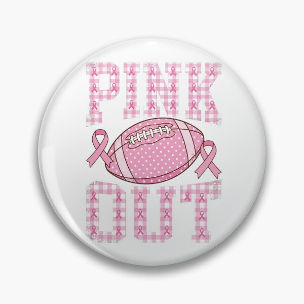 Item preview, Pink Out Football Breast Cancer Awareness Football Game Pink Ribbon designed and sold by Yellowriversss.