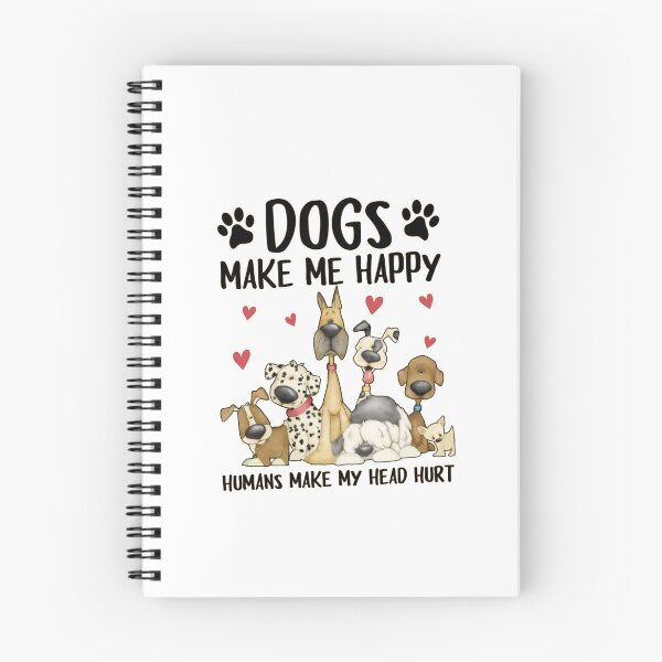 Item preview, Dogs Make Me Happy Humans Make My Head Hurt – Funny Dog Lover designed and sold by roartusa.