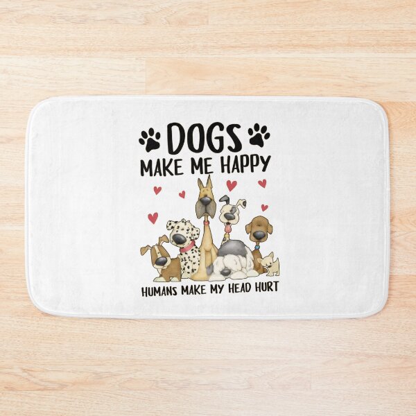 Item preview, Dogs Make Me Happy Humans Make My Head Hurt – Funny Dog Lover designed and sold by roartusa.