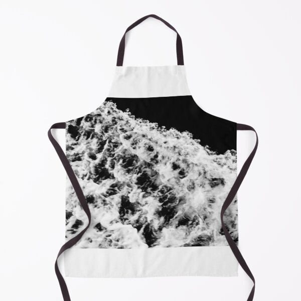 Item preview, Black And White Boat Wake Foam Texture Over Dark Ocean Water Waves In High Contrast designed and sold by Nmallia.