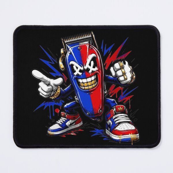 Item preview, Streetwear Barber Clipper Mascot Cartoon designed and sold by Barber MD Culture.