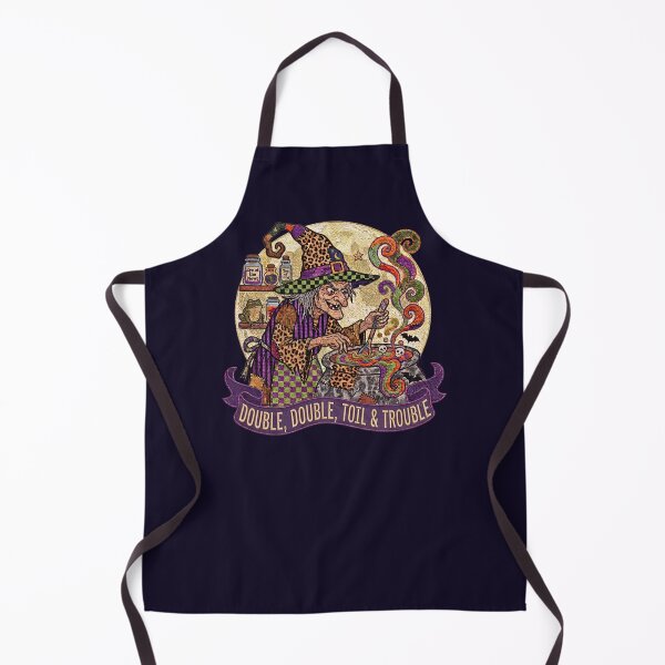 Item preview, Double Double Toil & Trouble – Witchcraft Halloween Art designed and sold by Festive Bug.