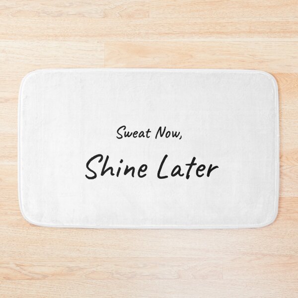 Item preview, Sweat Now Shine Later Motivational Gym Tee designed and sold by low battery meme design.