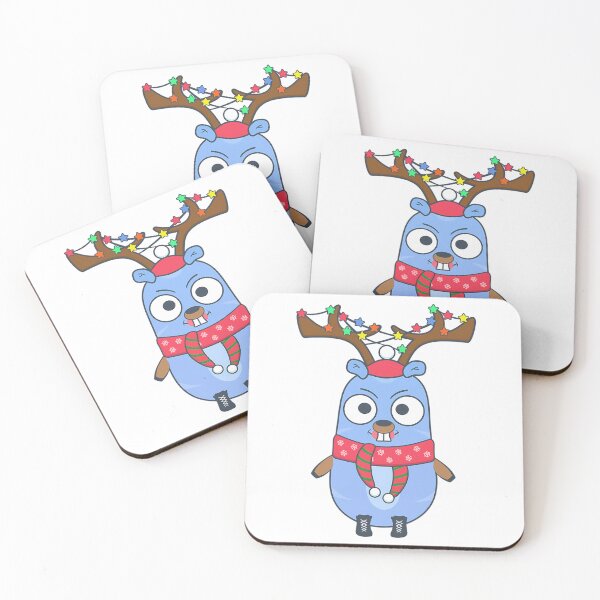 Item preview, Golang Gopher Like Reindeer  - Christmas Time designed and sold by EmosGiftd.