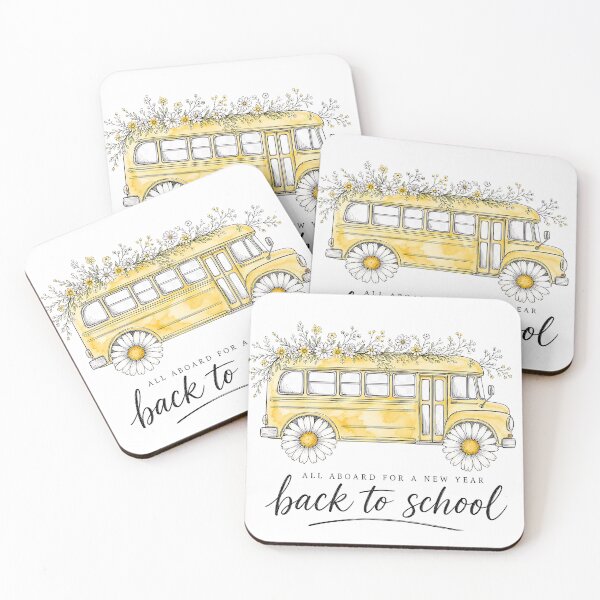 Item preview, All Aboard For A New Year Floral School Bus designed and sold by MOCH- ART.