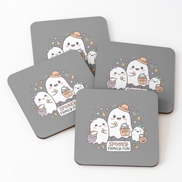 Item preview, Kawaii Ghost Family Halloween T-Shirt | Cute Spooky Ghost Family Graphic Tee designed and sold by ZyxDes.