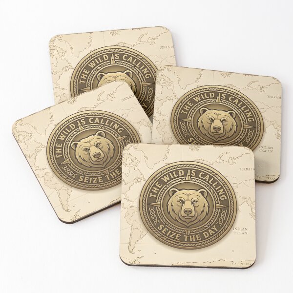 Item preview, The Wild Is Calling Vintage World Map Art designed and sold by ManuMax93.