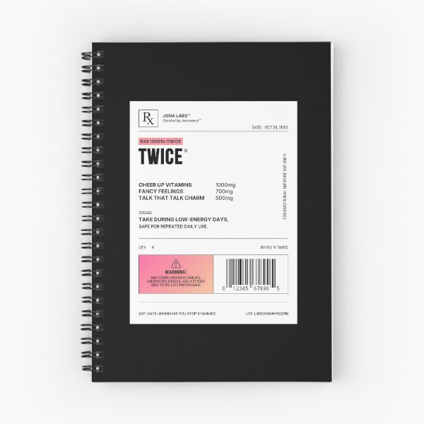 Item preview, Twice Kpop Prescription Label designed and sold by BusyIsaWork.