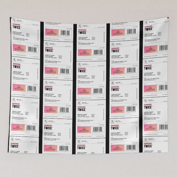 Item preview, Twice Kpop Prescription Label designed and sold by BusyIsaWork.