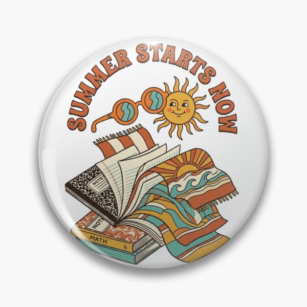 Item preview, Summer Starts Now Retro School Books Design designed and sold by @SHINTOSARTSTORE.