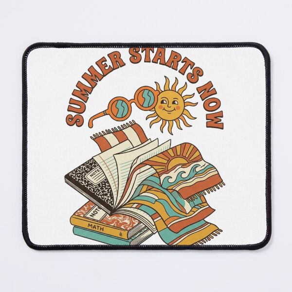 Item preview, Summer Starts Now Retro School Books Design designed and sold by @SHINTOSARTSTORE.