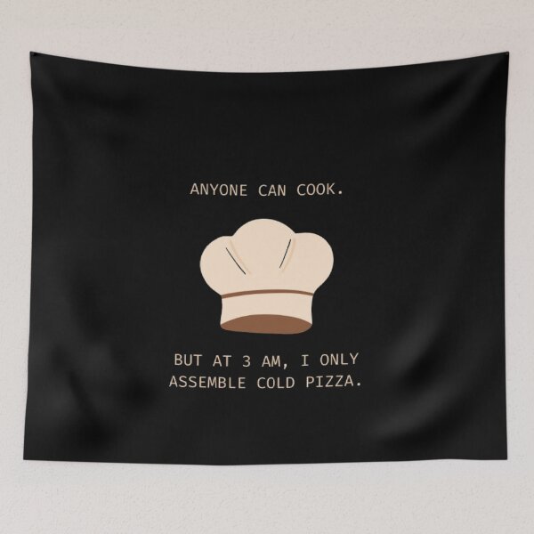 Item preview, Anyone Can Cook But At 3 AM Cold Pizza Funny Parody designed and sold by Mircea786.