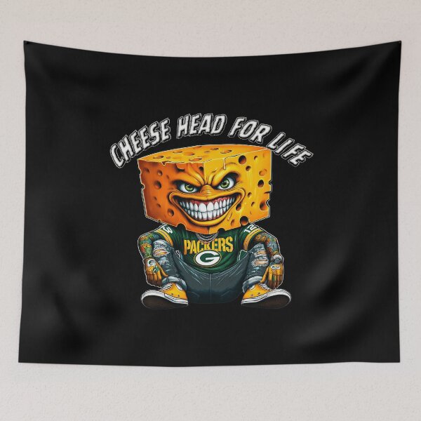 Item preview, Cheese Head for Life Green Bay Football Character Graphic designed and sold by RobertWal90229.
