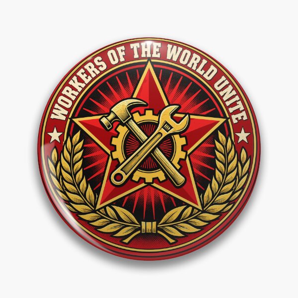 Item preview, Workers Of The World Unite Soviet Red Star Communist CCCP Hammer And Sickle designed and sold by ZIGLWORKS.