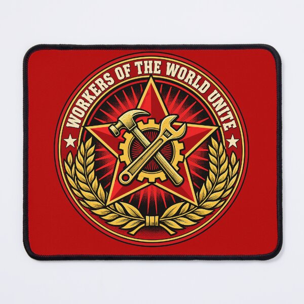 Item preview, Workers Of The World Unite Soviet Red Star Communist CCCP Hammer And Sickle designed and sold by ZIGLWORKS.