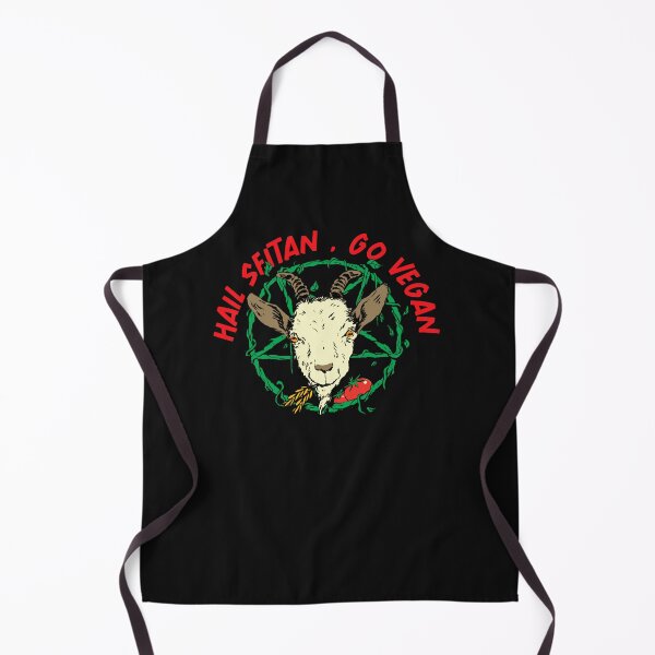 Item preview, Go Vegan Pentagram Gothic Goat Funny Cute Goat Men Women Hail Seitan  designed and sold by FrancisJoh.