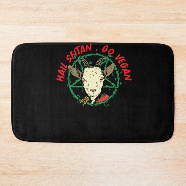 Item preview, Go Vegan Pentagram Gothic Goat Funny Cute Goat Men Women Hail Seitan  designed and sold by FrancisJoh.