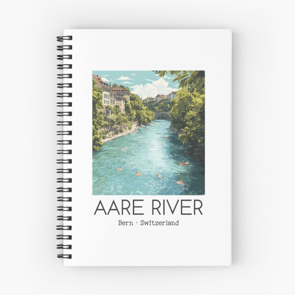 Item preview, A Vintage Illustration Of Aare River - Bern - Switzerland designed and sold by WalkingInNa.