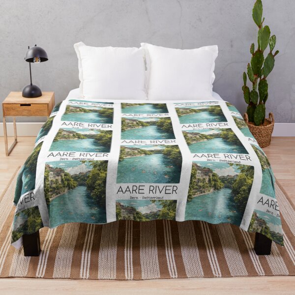 Item preview, A Vintage Illustration Of Aare River - Bern - Switzerland designed and sold by WalkingInNa.