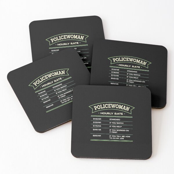Item preview, 3....Policewoman Hourly Rate Funny Law Enforcement Gift designed and sold by klasenbee.