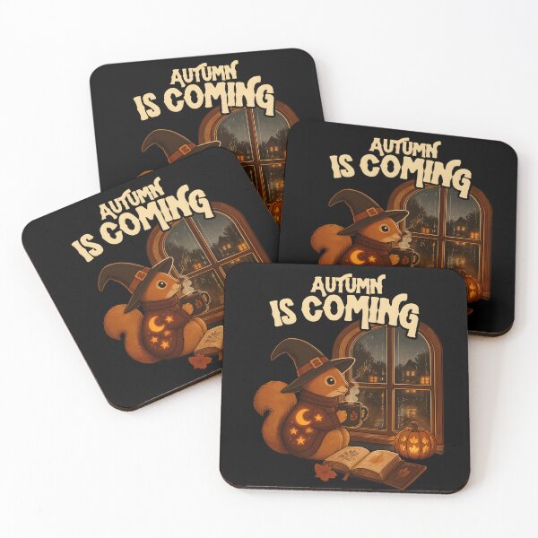 Item preview, Witchy Squirrel Autumn Is Coming Spooky Cozy Aesthetic designed and sold by LeSoniPapaPrint.