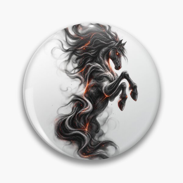 Item preview, Dark Fire Horse Mystical Fantasy Art designed and sold by CreativeMindsetLab.