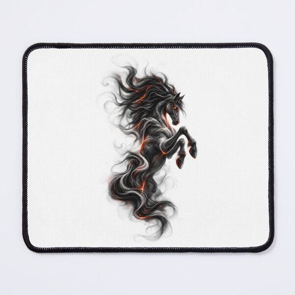 Item preview, Dark Fire Horse Mystical Fantasy Art designed and sold by CreativeMindsetLab.