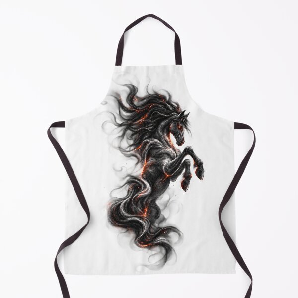 Item preview, Dark Fire Horse Mystical Fantasy Art designed and sold by CreativeMindsetLab.