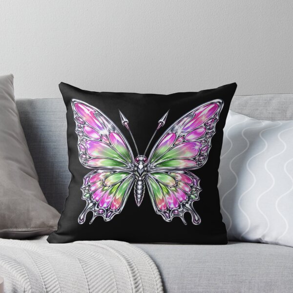 Item preview, Holographic Chrome Butterfly Y2K Design designed and sold by Myra365Art.