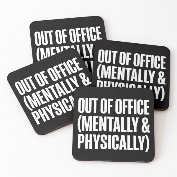 Item preview, Out Of Office Mentally & Physically Corporate Humor T-Shirt designed and sold by KreatoLab.