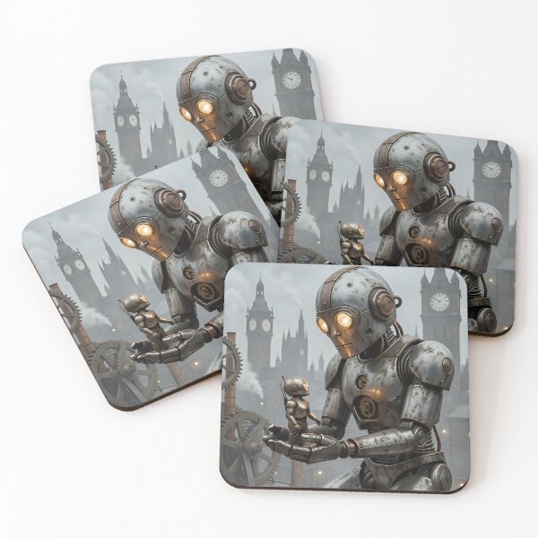 Item preview, Father and son in the world of gears designed and sold by VoidVeilStudio.