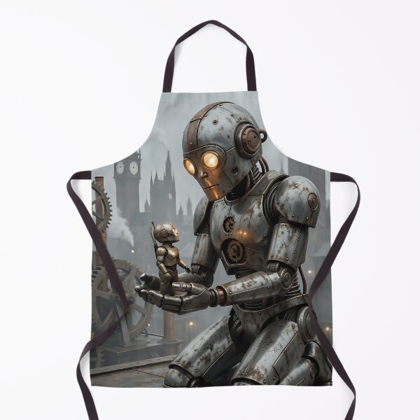 Item preview, Father and son in the world of gears designed and sold by VoidVeilStudio.