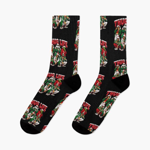 Item preview, Thug Life Christmas Grinch Santa Crew designed and sold by ZubairNalban.