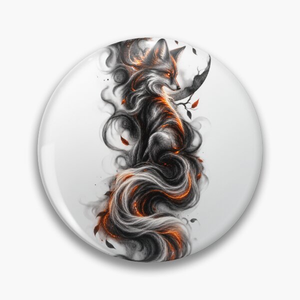 Item preview, Mystical Fox Spirit Dark Fantasy Art designed and sold by CreativeMindsetLab.